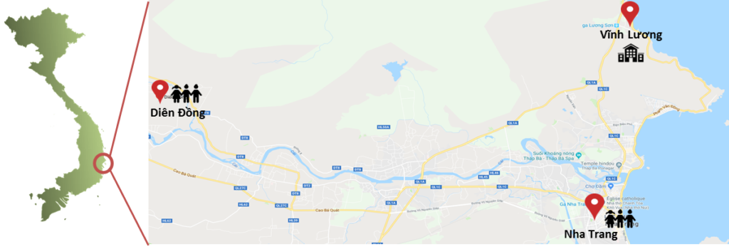 carte situation nha trang dien dong