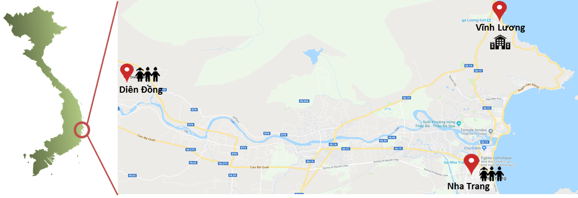 carte situation nha trang dien dong