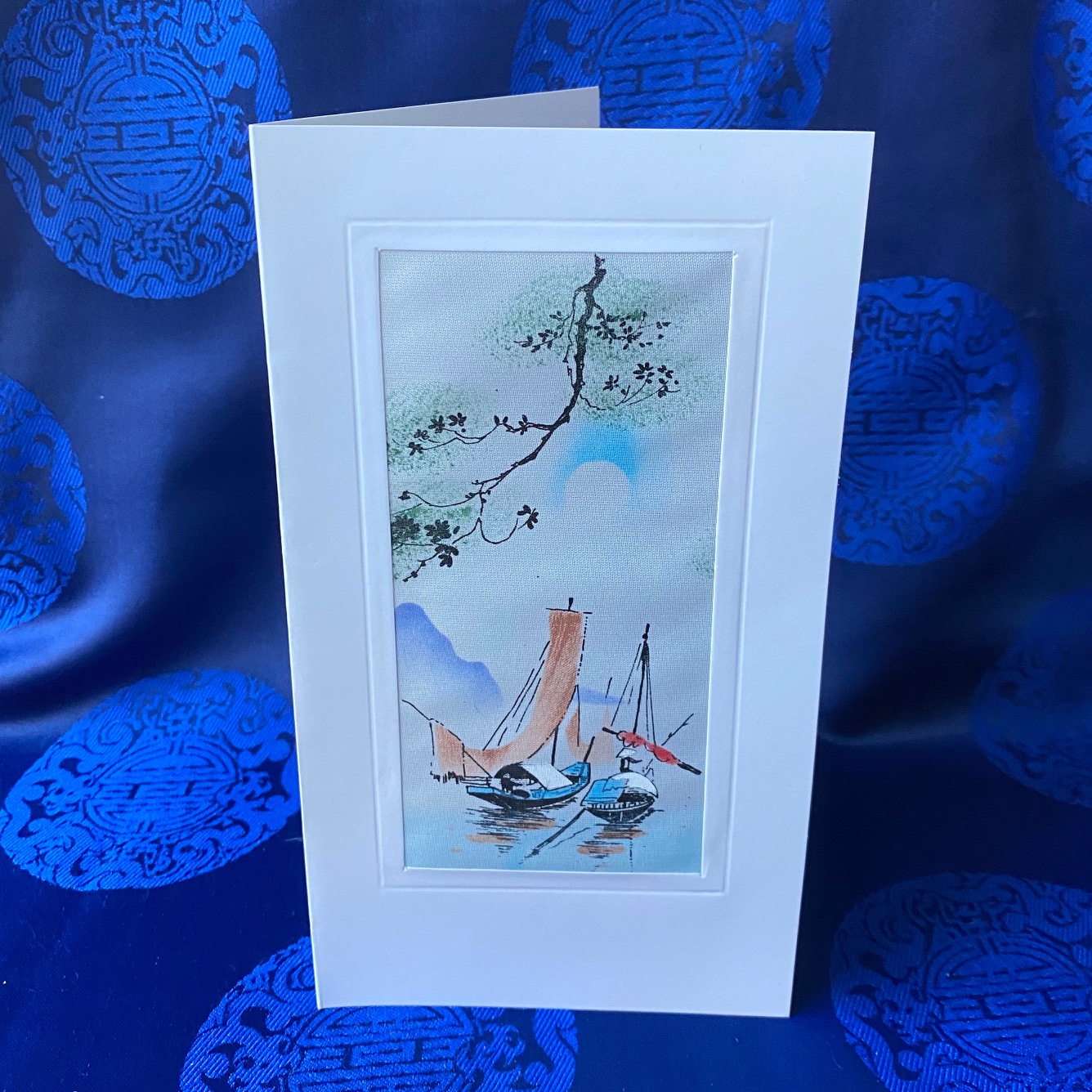 Carte de vœux fleurs à personnaliser